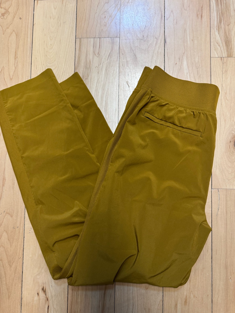 Athleta Mustard Yellow High-Waist Jogger Pants